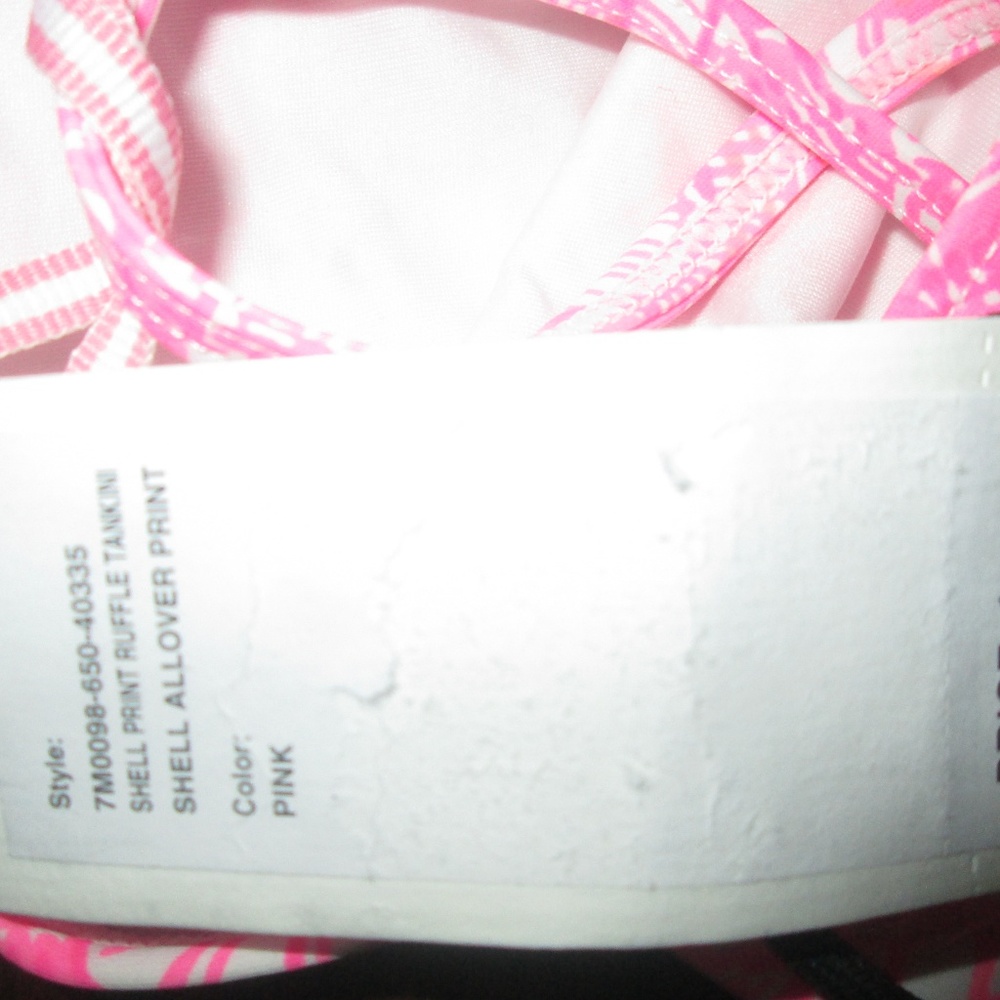 NEW VINEYARD VINES Ruffle Shell Print Tankini TOP - Picture 6 of 6